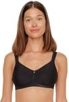 Susa BH Damen ohne B&uuml;gel - Catania 7870-85D schwarz - Spacer-BH mit Unterbrustband -