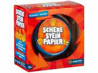 HCM Kinzel Schere Stein Papier – Kartenspiel Reisespiel Spieleklassiker für...