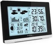 techno line WS 6762 Funk-Wetterstation mit Au&szlig;ensensor &ndash; DCF Funkuhr | Innen- &