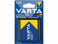 VARTA Batterien 4,5V Flachbatterie, Blockbatterie, 1 Stück, Longlife Power,