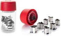 Ibili Linzer-Ausstecher-Set Weihnachten mit 8 Ausstechformen, Edelstahl,
