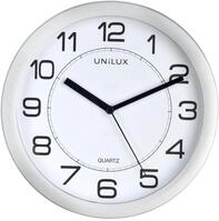 Unilux Wanduhr Magnetisch Attraction, 22 cm, lautlos, silbergrau, Grau