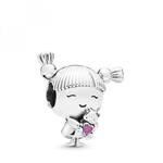 PANDORA Charm "M&auml;dchen mit Z&ouml;pfen" 798016EN160