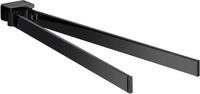 emco loft Handtuchhalter, 2-armig, schwenkbar, 437 mm, 055013341, Farbe: Schwarz