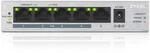 Zyxel Netzwerk PoE Switch 5 Port | Unmanaged Gigabit LAN Splitter | 4X PoE+ Gb mit