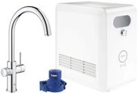 GROHE Blue - C-Auslauf Kit (mit Bluetooth und WiFi, Farbdisplay, Verbrauchsdaten