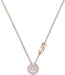 Michael Kors MKC1208AN791 Damen Collier Silber 925 Rose wei&szlig; Zirkonia 45 cm
