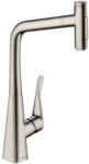 hansgrohe K&uuml;chenarmatur Metris Select mit Schlauchbox (Wasserhahn K&uuml;che...