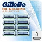 Gillette SkinGuard Sensitive Rasierklingen, 8 Ersatzklingen f&uuml;r Nassrasierer Herren