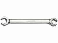 KS Tools 518.0521 CHROMEplus Offener Doppel-Ringschlüssel, abgewinkelt, 24x27mm