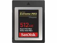 SanDisk Extreme Pro CFexpress-Speicherkarte Typ B 512 GB (1.700 MB/s Lesen,...