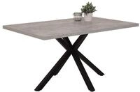 Hela Tische, Esstisch Cleo, Holzwerkstoff melaminbeschichtet, Dekor Betonoptik,