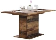 FORTE Clif Esstisch ausziehbar, Holzwerkstoff, Old-Wood Vintage 160-200 x 76,6 x 90