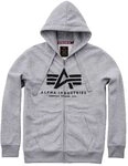 Alpha Industries Herren Basic Big Logo Zip Hoodie