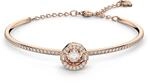 Swarovski Sparkling Dance Armreif, Rundschliff, Wei&szlig;, Ros&eacute;gold-Legierungsschicht