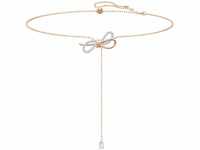 Swarovski Lifelong Bow Halskette, Schleife, Weiß, Metallmix
