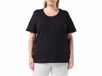 Trigema Damen Biobaumwolle 539201 T-Shirt, Schwarz, XL