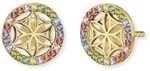 Engelsrufer Damen Ohrringe Lebensblume Multicolor aus vergoldetem Sterling Silber -