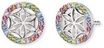 Engelsrufer Damen Ohrstecker Lebensblume aus Sterling Silber, multicolor Zirkonia