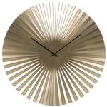 Karlsson Wanduhr Sensu - Gold - &Oslash;50cm - Rund - Stahl - Wanduhr Modern Wohnzimmer -