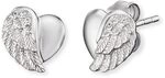 Engelsrufer Damen Ohrstecker Herzfl&uuml;gel Bicolor aus Sterling Silber, Zirkonia