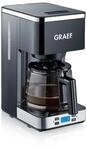 GRAEF. Filterkaffeemaschine FK502 Schwarz 1,25 Liter, 10 Tassen, Warmhaltefunktion,