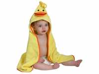 Zoocchini Kapuzenhandtuch für Babys, 100% Baumwolle, Motiv: Puddles The Duck