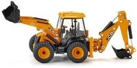 Siku 3558, JCB 4CX Baggerlader, 1:50, Metall/Kunststoff, Gelb, Viele Funktionen,