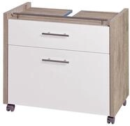 Schildmeyer Waschbeckenunterschrank 133073 Trient, 67 x 35 x 60.5 cm, wei&szlig;...