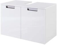 Schildmeyer Waschbeckenunterschrank Rilana 130513, wei&szlig; Glanz, 46,5 x 65x 35 cm