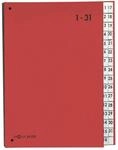 Pagna Pultordner Color (Pultmappe, 32 F&auml;cher, 1-31) rot