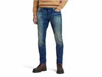 G-STAR RAW Herren 3301 Slim Jeans, Blau (worker blue faded 51001-A088-A888),...