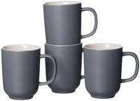 Ritzenhoff & Breker Kaffeebecher-Set Jasper, 4 St&uuml;ck (1er Pack), Grau