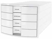 HAN Schubladenbox IMPULS 2.0 mit 4 geschlossenen Schubladen für DIN A4/C4 inkl.