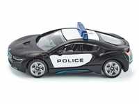siku 1533, BMW i8 US-Polizeiauto, Metall/Kunststoff, Schwarz/Weiß, Vielseitig