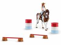 schleich HORSE CLUB 42441 12-Teiliges Pferde Set Hannahs Reitpferd - Rodeo-Reiten mit