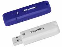 Espeon 2 Stück, 64 GB, USB 3.1, USB-Stick, Gummischalenschutz, Farbe: Classic -