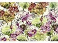 Komar Vlies Fototapete LOTUS | 368 x 248 cm | Tapete, Wand Dekoration, Blumen,...