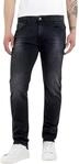 Replay Herren M914 Anbass Power Stretch Slim Jeans, Dark Grey 097, 34W / 30L EU