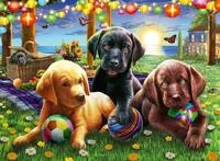 Ravensburger Kinderpuzzle - 12886 Hunde Picknick - Tier-Puzzle f&uuml;r Kinder ab 6