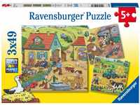Ravensburger Kinderpuzzle - 05078 Viel los auf dem Bauernhof - Puzzle für...