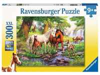 Ravensburger Kinderpuzzle - 12904 Wildpferde am Fluss - Pferde-Puzzle für...
