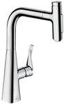 hansgrohe K&uuml;chenarmatur Metris Select mit Schlauchbox (Wasserhahn K&uuml;che...