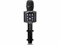 Lenco BMC-090 - Karaoke-Mikrofon - Bluetooth V4.2 - Mit Smartphone-Halterung -...