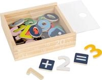 small foot Magnet Holzkiste "Educate" aus Holz, 40 Teile zum Rechnen und Zahlen