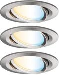Paulmann 92962 SmartHome Zigbee Einbauleuchten-Set LED Coin Nova Plus 3x6,5W...