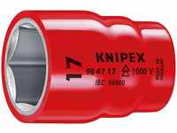 Knipex Steckschlüsseleinsatz für Sechskantschrauben mit Innenvierkant 1/2" 54...