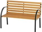 Outsunny Gartenbank Sitzbank Parkbank 2-Sitzer B122 x T60 x H83 cm Natur |...