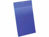 Durable Kennzeichnungstasche plus (A4 hoch) Packung à 10 Stück, blau, 174707