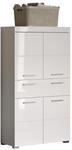 trendteam smart living - Amanda - Hochschrank - Wei&szlig; Hochglanz - Badezimmerschrank